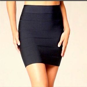 Bebe Black Bandage Mini Skirt